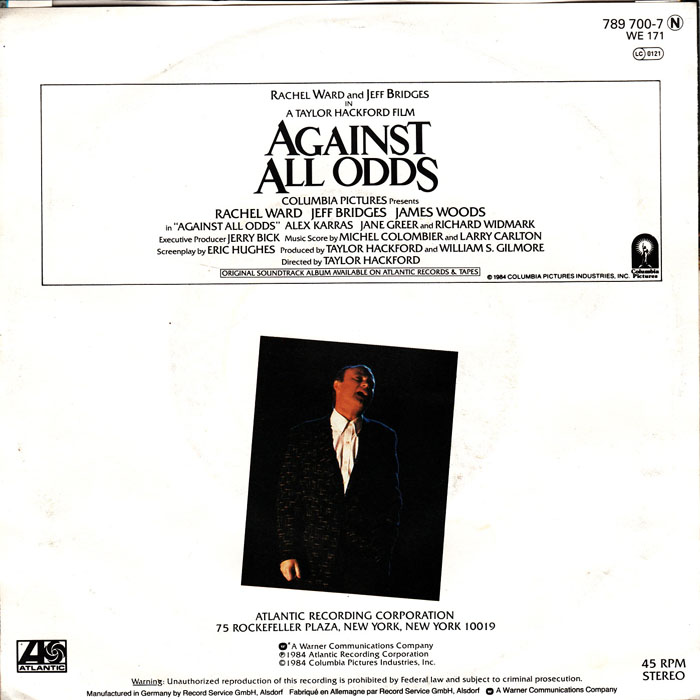 Against All Odds (Take A Look At Me Now)” – Phil Collins